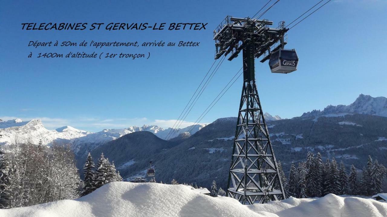 Appartement T2+Cabine Independante Au Depart Des Telecabines Saint-Gervais/Bettex/Mont D'Arbois Ngoại thất bức ảnh